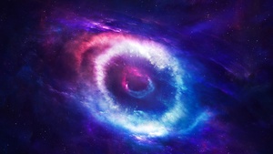Galaxy, Cosmic, Outer space, Astronomy, Colorful, Stars, Aesthetic, 4K wallpaper