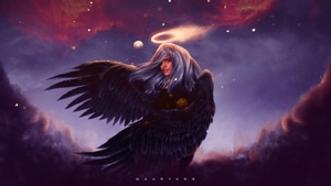 Angel, Wings, Artist, Artwork, Digital Art, Artstation, 4K wallpaper