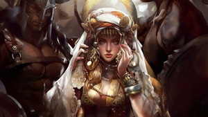 Fantasy Girls, Queen, Artist, Artwork, Digital Art, Artstation, 4K wallpaper