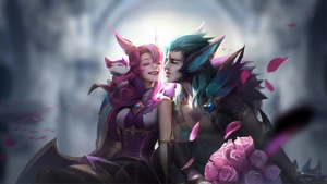 League Of Legends, Games, Couple, Love, Artstation, 4K wallpaper