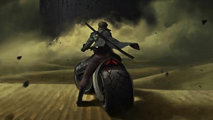 Artist, Artwork, Artstation, Biker, 4K wallpaper