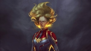 Captain Marvel, Superheroes, Artwork, Art, Artstation, 4K wallpaper