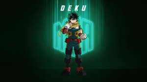 My Hero Academia, Season 7, Green background, 4K wallpaper