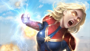 Captain Marvel, Superheroes, Artwork, Art, Artstation, 4K wallpaper