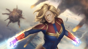Captain Marvel, Superheroes, Artwork, Art, 4K wallpaper