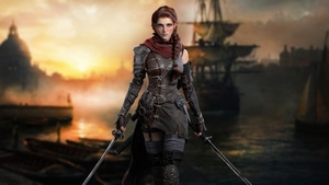Pirate, Artist, Artwork, Digital Art, Sword, Warrior, 4K wallpaper