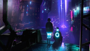 Cyberpunk, Neon, Artist, Artwork, Digital Art, Artstation, 4K wallpaper