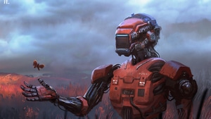 Robot, Artist, Artwork, Digital Art, Deviantart, 4K wallpaper