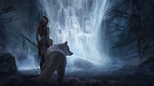 Wolf, Artist, Artwork, Digital Art, 4K wallpaper