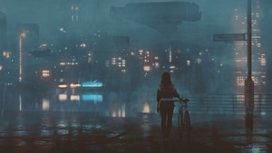 Bicycle, Artist, Artwork, Digital Art, 4K wallpaper