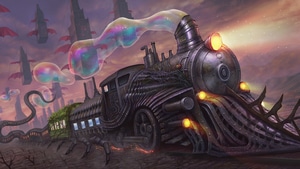 Train, Artist, Artwork, Digital Art, Deviantart, 4K wallpaper