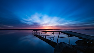 Sunrise, Long exposure, Morning, Sweden, 4K wallpaper