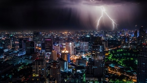 Bangkok, World, Lightning, 4K wallpaper