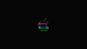 Apple, Computer, Logo, Dark, 4K wallpaper