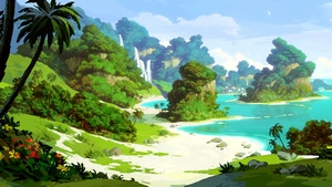 Island, Nature, Artstation, 4K wallpaper