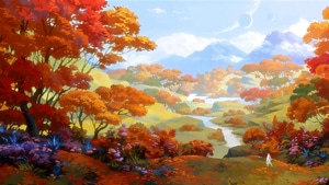 Autumn, Trees, Artist, Artwork, Digital Art, Artstation, 4K wallpaper