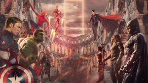 Avengers, Justice League, Superheroes, Artwork, Behance, 4K wallpaper