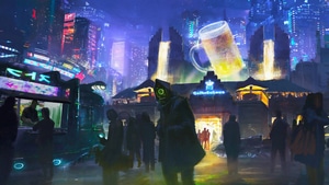 Cyberpunk, Artist, Artwork, Digital Art, Artstation, 4K wallpaper