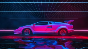 Lamborghini Countach, Lamborghini, Cars, Retro, 4K wallpaper