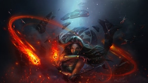 Fire, Fantasy, Artist, Artwork, Digital Art, Artstation, 4K wallpaper
