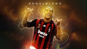 Ronaldinho, AC Milan, Brazilian Football Player, 4K wallpaper