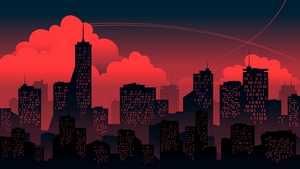 Buildings, Artist, Artwork, Digital Art, 4K wallpaper