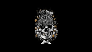 Skull, Artist, Artwork, Digital Art, Dark, Oled, Black, 4K wallpaper