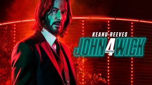 John Wick: Chapter 4, Neon, Keanu Reeves as John Wick, John Wick 4, 4K wallpaper
