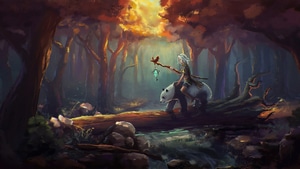 Panda, Forest, Artist, Artwork, Digital Art, 4K wallpaper