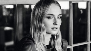 Sophie Turner, Celebrities, Girls, Photoshoot, Monochrome, Black And White, 4K wallpaper
