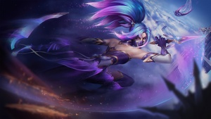 Akali, League of Legends, Purple aesthetic, 4K wallpaper
