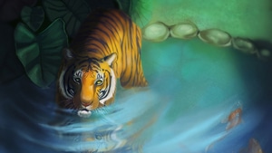 Tiger, Animals, Artist, Artwork, Digital Art, Deviantart, 4K wallpaper