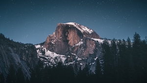 Mountains, Snow, Nature, 4K wallpaper