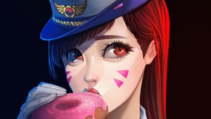 Dva Overwatch, Overwatch, Games, Artist, Digital Art, Deviantart, 4K wallpaper