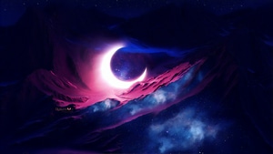 Moon, Artist, Artwork, Digital Art, Deviantart, 4K wallpaper