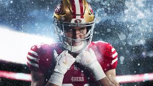 Madden NFL 25, Christian McCaffrey, Cover Art, San Francisco 49ers, NFL, 4K wallpaper