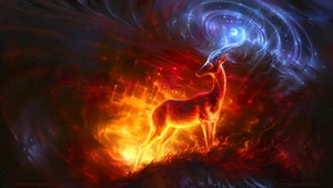 Reindeer, Artist, Artwork, Digital Art, Deviantart, 4K wallpaper