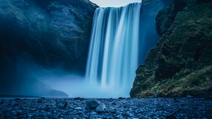 Waterfall, Nature, 4K wallpaper