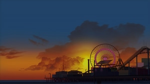 Ferris Wheel, Artist, Artwork, Digital Art, 4K wallpaper