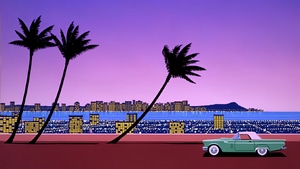 Retro, Classic Cars, Artist, Artwork, Digital Art, 4K wallpaper