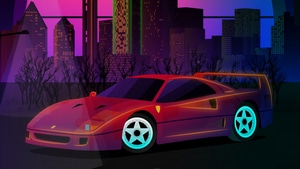Ferrari, Retro, Cars, 4K wallpaper