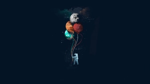 Astronaut, Artist, Artwork, Digital Art, 4K wallpaper