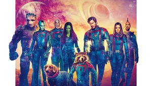 Guardians of the Galaxy Vol. 3, 2023 Movies, Vin Diesel, Bradley Cooper, Sean Gunn, Chris Pratt, Zoe Saldana, Dave Bautista, Karen Gillan, Pom Klementieff, Maria Bakalova, Marvel Comics, 4K wallpaper