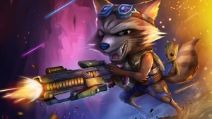 Rocket Raccoon, Baby Groot, Artwork, Digital Art, 4K wallpaper