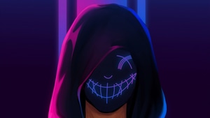 Hoodie, Mask, Minimalism, Minimalist, 4K wallpaper