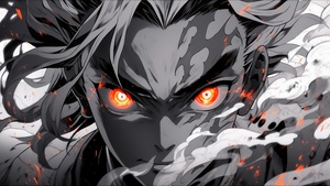 Tanjiro Kamado, Ultrawide, Dark aesthetic, Demon Slayer: Kimetsu no Yaiba, 4K wallpaper