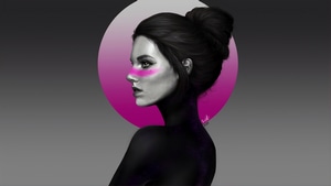 Artist, Artwork, Digital Art, Portrait, 4K wallpaper