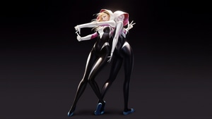Gwen, Gwen Stacy, Artist, Digital Art, Superheroes, Artstation, 4K wallpaper