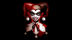 Harley Quinn, Supervillain, Behance, Oled, Dark, Black, 4K wallpaper
