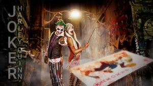 Joker, Harley Quinn, Superheroes, Artist, Artwork, Digital Art, Dribbble, Cosplay, 4K wallpaper